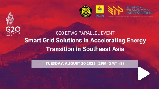 ETP Side Event at G20: Smart Grid Solutions in Accelerating Energy Transition in Southeast Asia 2022