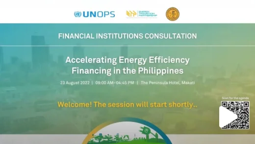 Financial Institutions Workshop: Accelerating Energy Efficiency Financing in the Philippines Part 1